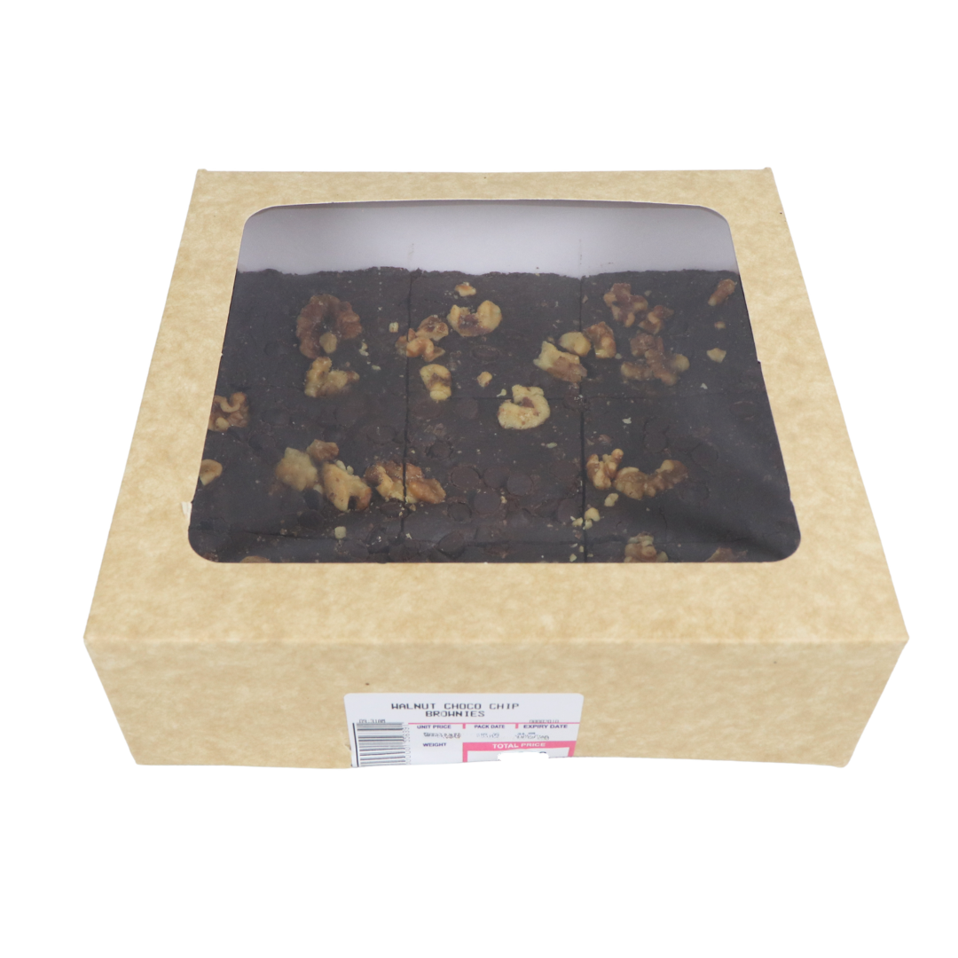 S&R Walnut Choco Chip Brownies 9 pieces
